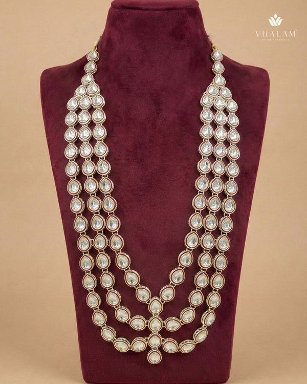 Heritage Crystal Triple-Layer Polished Red Mala