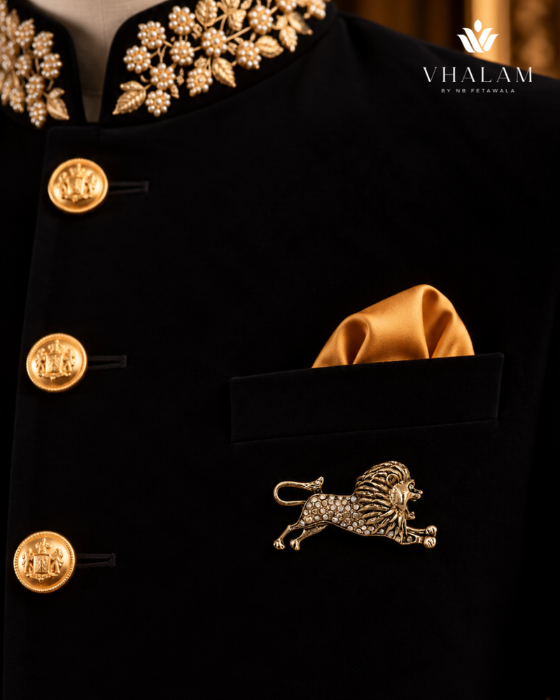 Rajsi Simha Garjana Golden Brooch