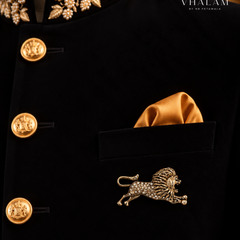 Rajsi Simha Garjana Golden Brooch