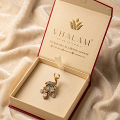 Mriga Aqua Crest Brooch