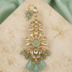 Aariv Kundan Kalangi – Mint Green