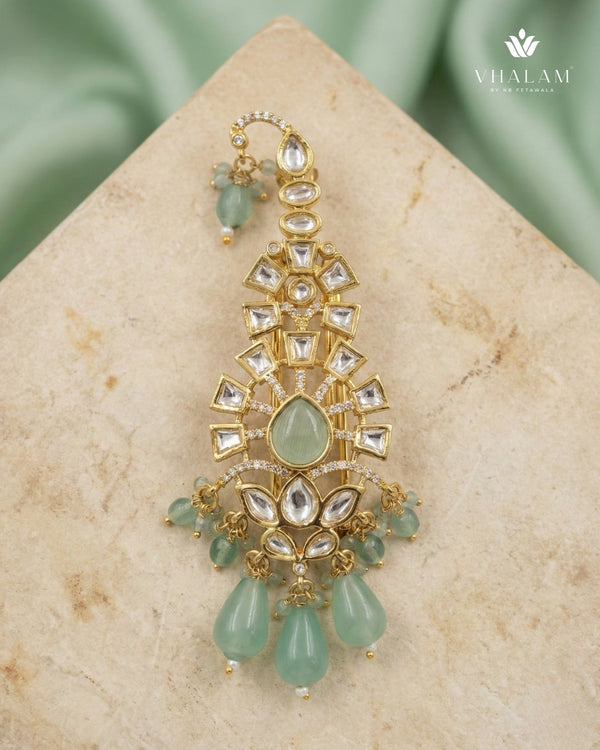 Aariv Kundan Kalangi – Mint Green