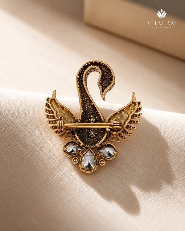 Hansa Crystal Stone Suit Brooch