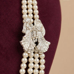 Dulha Silver Vivaah Motif Pearl Mala
