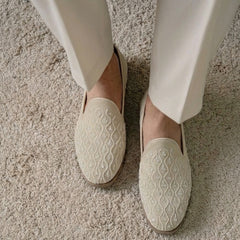 Sandpiper Hand-Embroidered Teardrop Motif Loafers