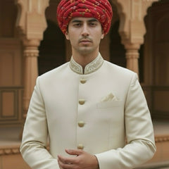 Classic Maroon Bandhani Print Rajasthani Pagdi