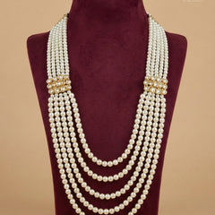 Dulha Ivory Pearl & Kundan Pendant Mala