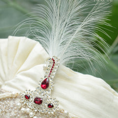 5-Piece Groom's Set for Ivory/Off-White Sherwani