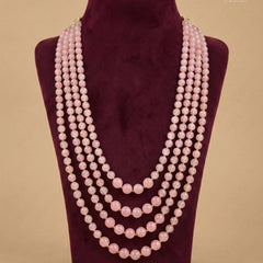 Dulha Blush Pink 4-Layer Beaded Mala