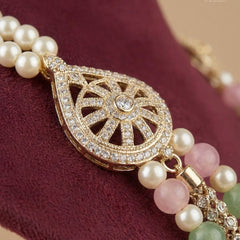 Dulha Pastel Harmony Triple-Layer Mala