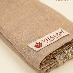 Vhalam Rajvansh Hand-Tied Safa – Champagne Gold
