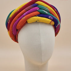 Panchrangi Multicolored Twisted Rajasthani Pagdi