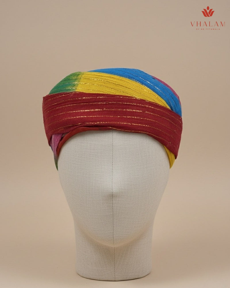 Multicolor Pachrangi Rajasthani Pagdi