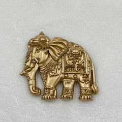 Shahi Gajraj Full Elephant Heritage Brooch & Button Set