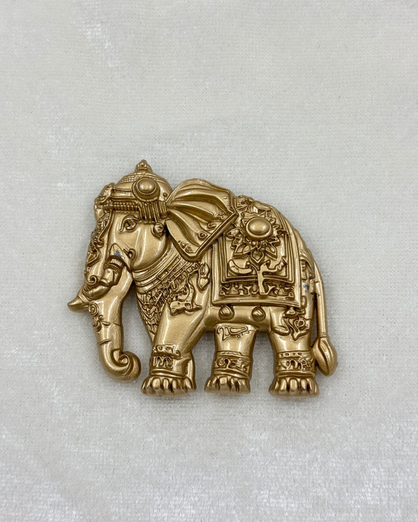 Shahi Gajraj Full Elephant Heritage Brooch & Button Set