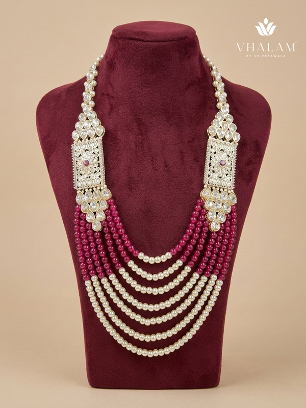 Ruby Red Pearl Mala