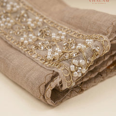 Vhalam Rajvansh Hand-Tied Safa – Champagne Gold