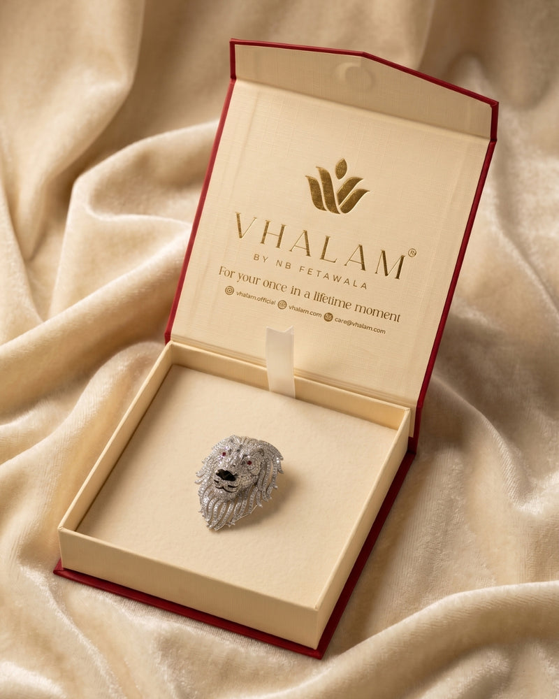 Silver Lion Brooch