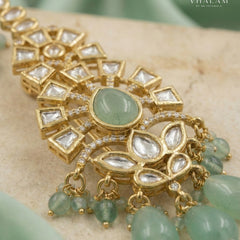 Aariv Kundan Kalangi – Mint Green