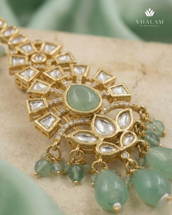 Aariv Kundan Kalangi – Mint Green