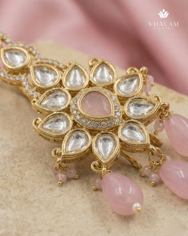 Zyra Kundan Kalangi – Blush Pink