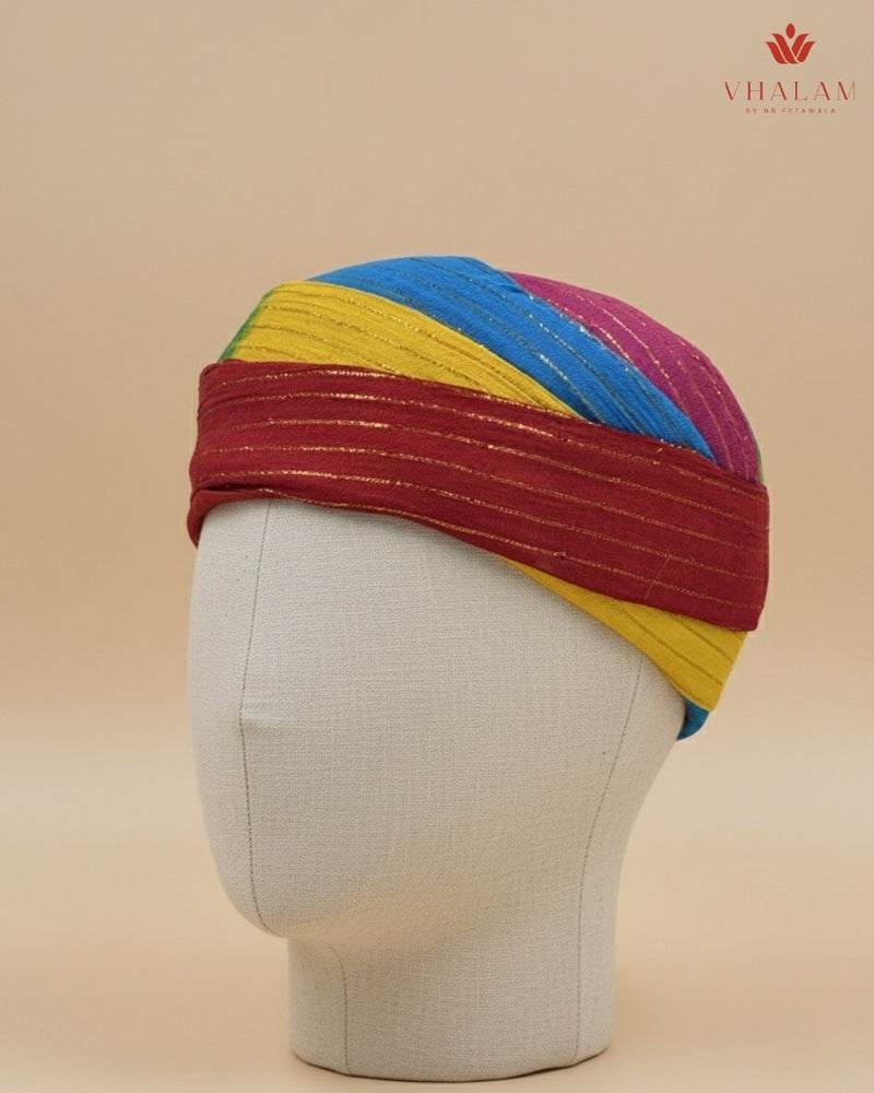 Multicolor Pachrangi Rajasthani Pagdi