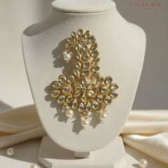 Royal Floral Design Kundan Wedding Brooch