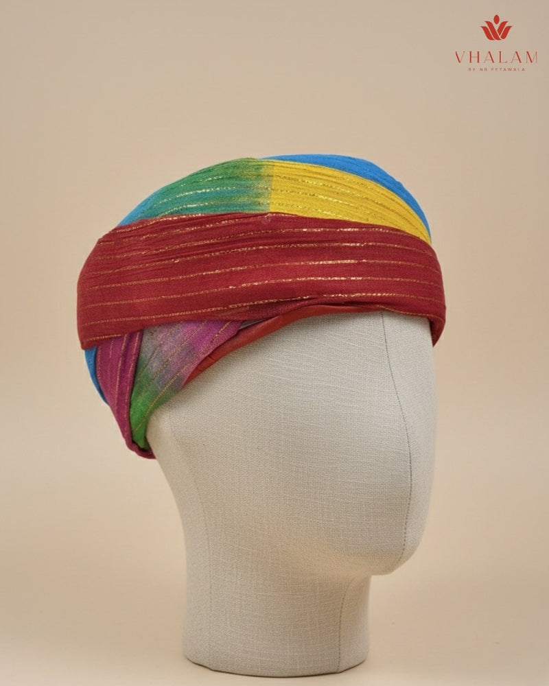 Multicolor Pachrangi Rajasthani Pagdi