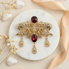 Shahi Gaja Ruby Heritage Brooch