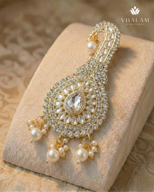 Gold Pearl Drop Kalangi