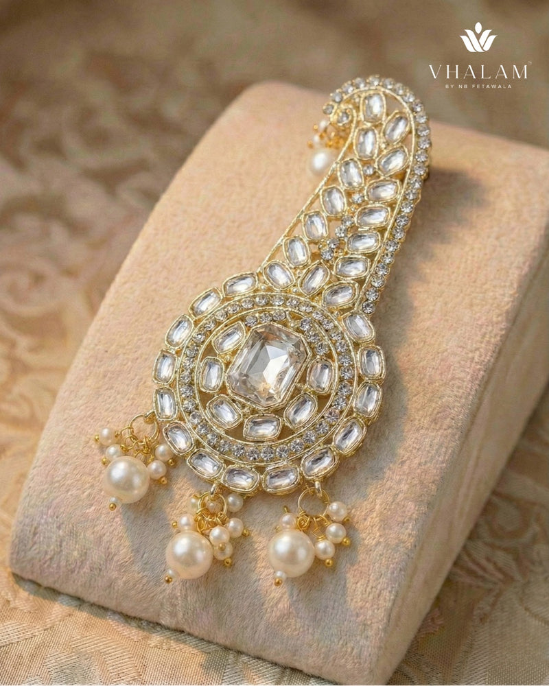 Gold White Stone Kalangi