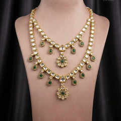 Imperial Emerald Heritage Brass Double-Layer Mala