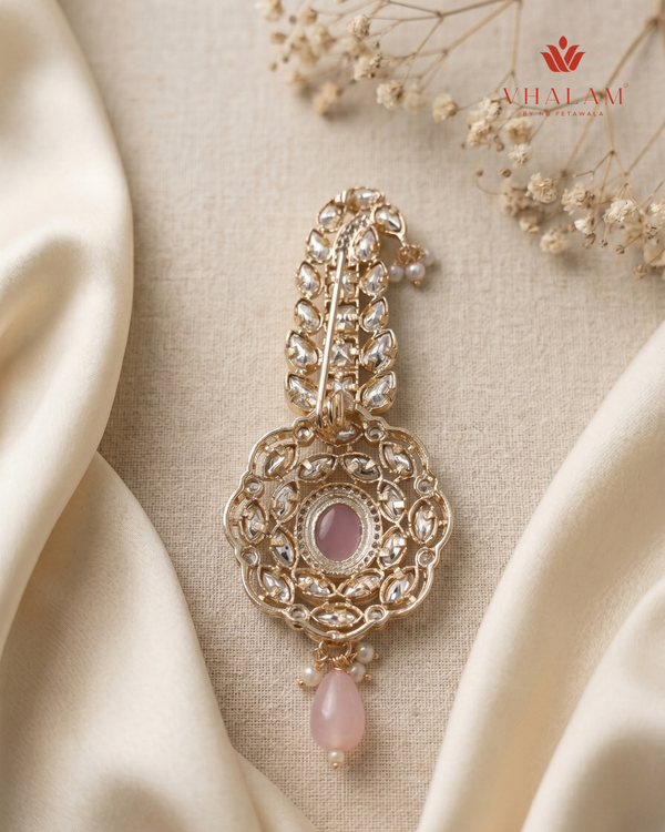 Blush Elegance Pink Stone Kalangi