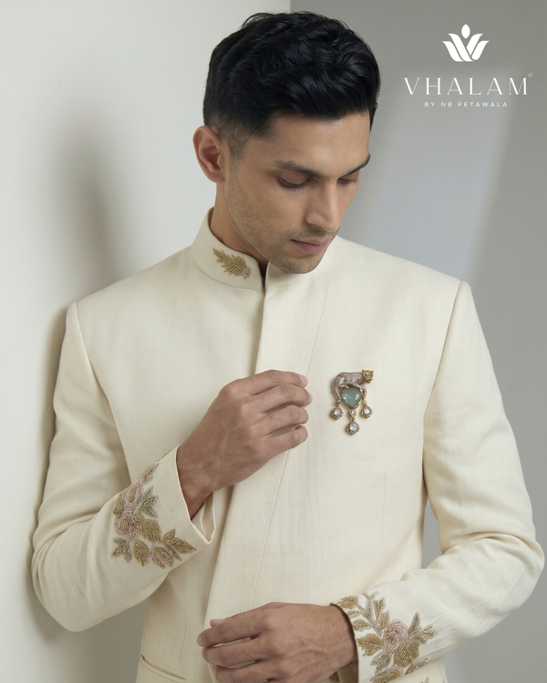 Regal Panther Gemstone Suit Brooch