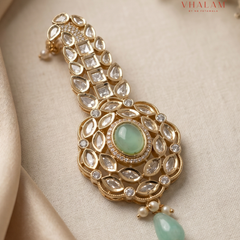 Royal Pastel Green Kalangi Brooch