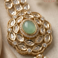 Royal Pastel Green Kalangi Brooch