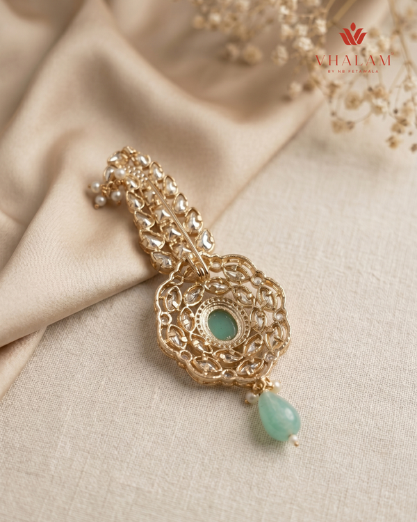 Royal Pastel Green Kalangi Brooch