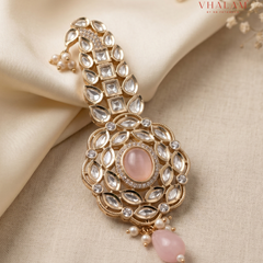 Blush Elegance Pink Stone Kalangi