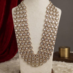 Clear Oval Stone Layered Dulha Mala, view 2