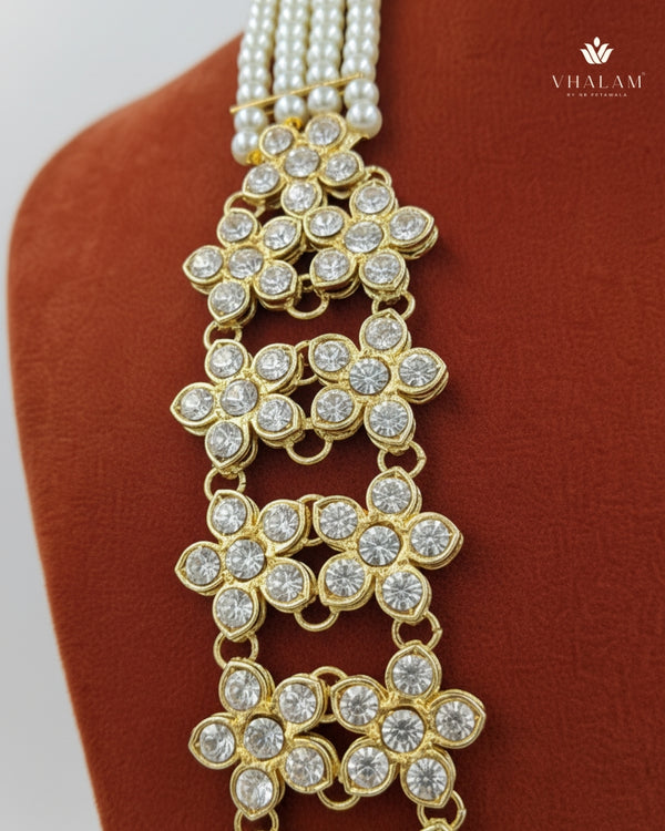 Groom Pearl & Floral Kundan Multi-Layer Mala
