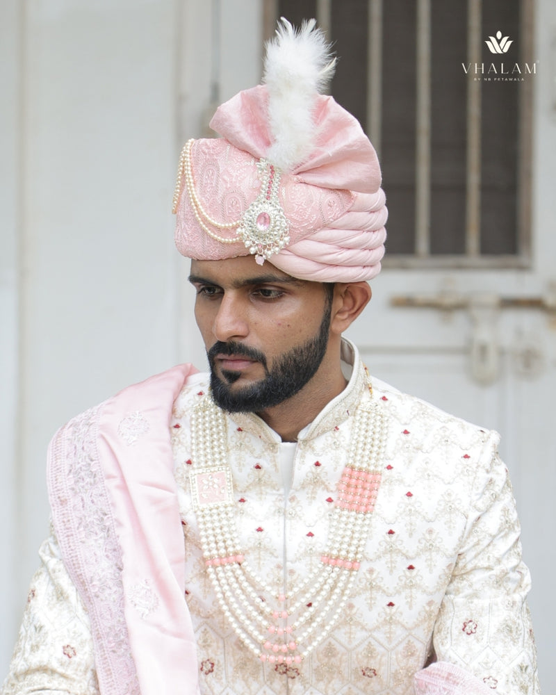 Dulha Pink Meenakari & Pearl Multi-Layer Mala