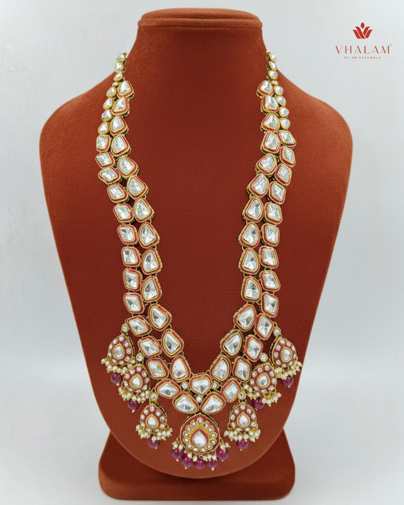 Groom Heavy Polki & Rani Meenakari Single Mala