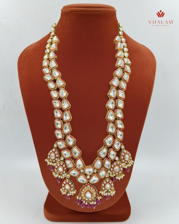 Groom Heavy Polki & Rani Meenakari Single Mala