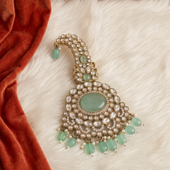 Sage Oval Pearl Moissanite Dulha Mala, gallery view 8